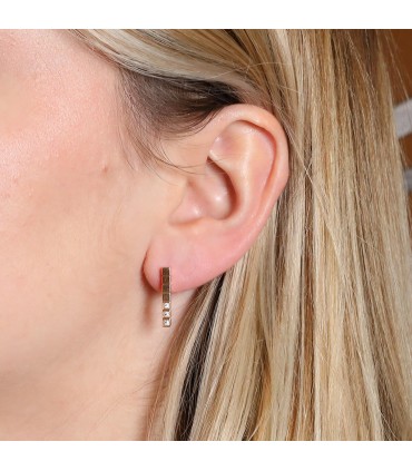 Chopard Ice Cube diamonds and gold earrings