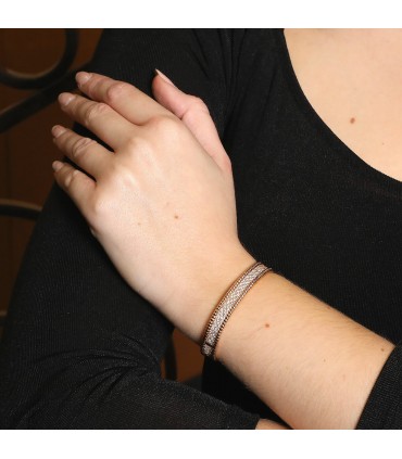 Van Cleef & Arpels Perlée diamonds and gold bracelet