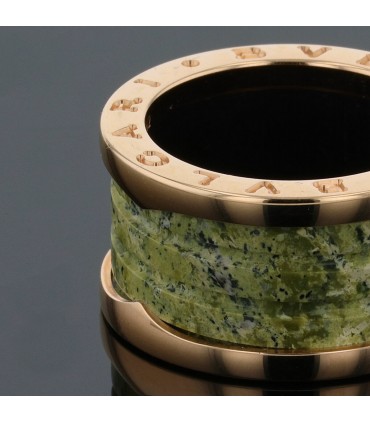 Bulgari B.Zero 1 marble and gold ring