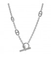 Hermès Farandole silver long necklace