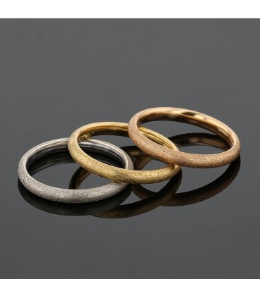 Three tones gold rings