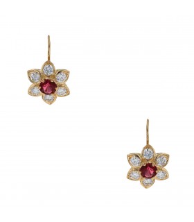 Boucles d’oreilles Fleurs
