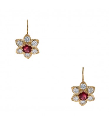 Boucles d’oreilles Fleurs