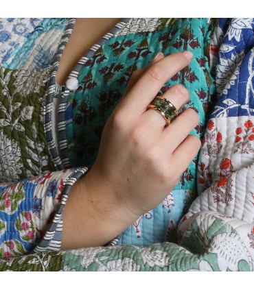 Bulgari B.Zero 1 marble and gold ring