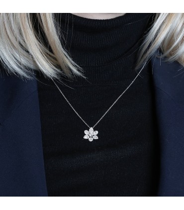 Diamonds and gold necklace