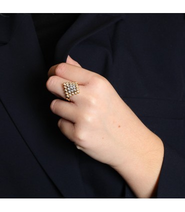 Bague or, diamants