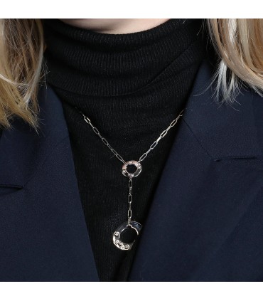 Dinh Van Cible diamonds and gold necklace