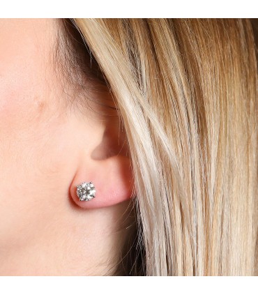 Diamonds and gold earrings