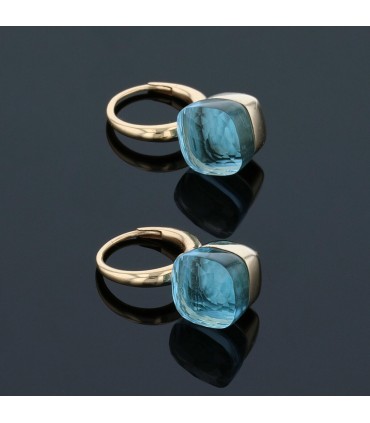 Pomellato Nudo topaze and gold earrings