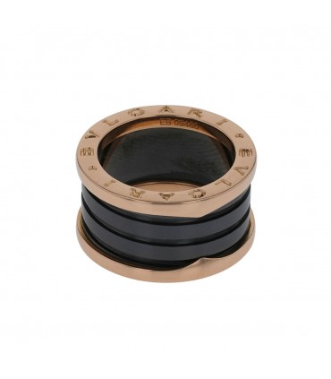 Bulgari B.Zero 1 ceramic and gold ring