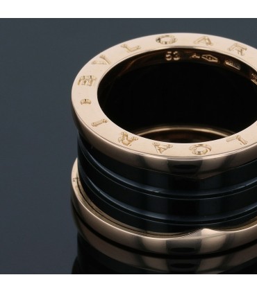 Bulgari B.Zero 1 ceramic and gold ring