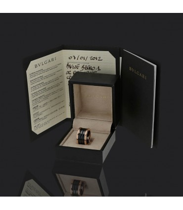 Bulgari B.Zero 1 ceramic and gold ring