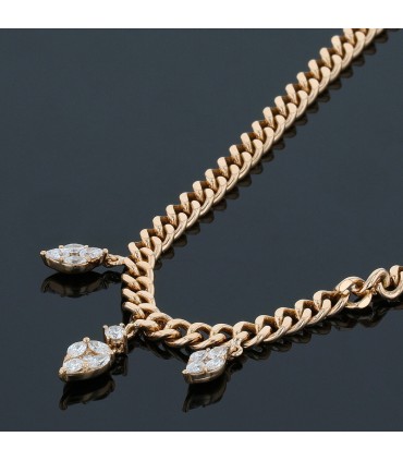 Djula diamonds and gold necklace