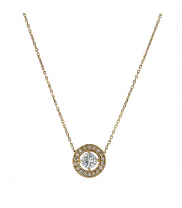 Diamonds and gold necklace