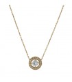 Collier or, diamants