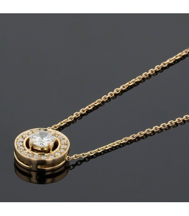 Collier or, diamants
