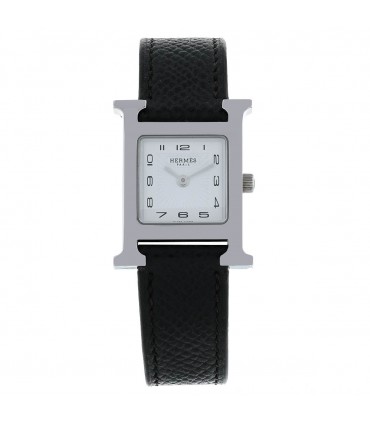 Hermès Heure H stainless steel watch