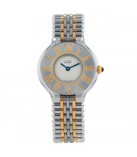 Cartier Must 21 stainless steel and plated gold watch
