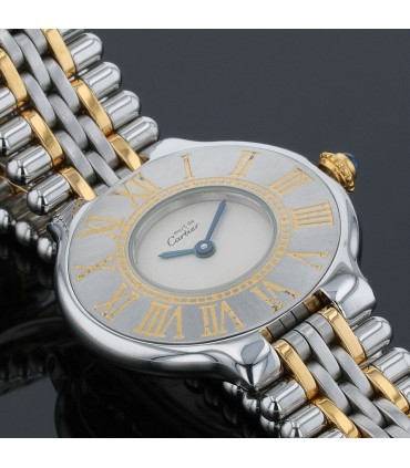 Cartier Must 21 stainless steel and plated gold watch
