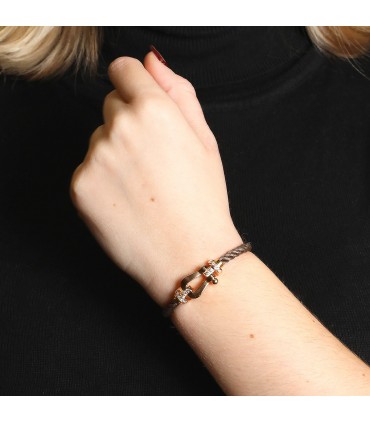 Fred Force 10 diamonds and gold bracelet