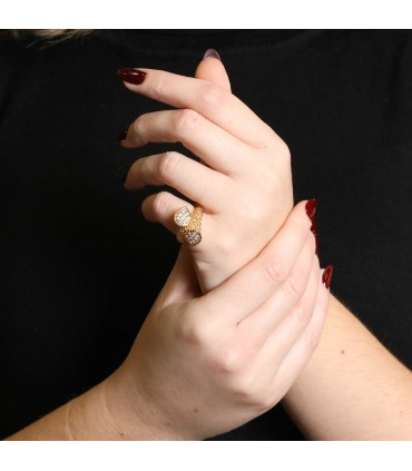 Boucheron Serpent Bohème diamonds and gold ring