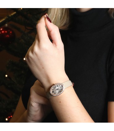 Cartier Baignoire diamonds and gold watch