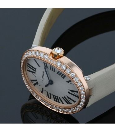 Cartier Baignoire diamonds and gold watch