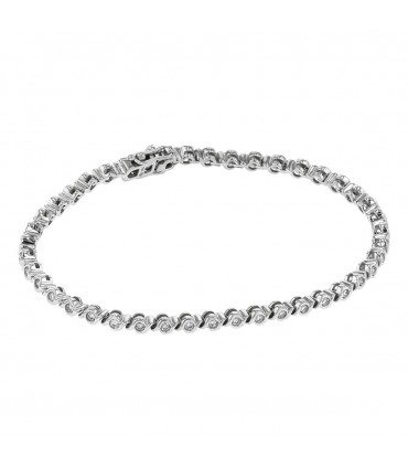 Diamonds and gold bracelet