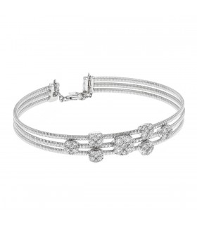 Diamonds and gold bracelet