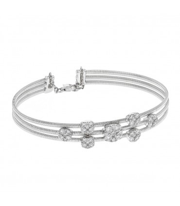 Diamonds and gold bracelet