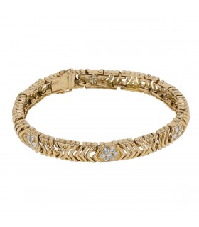 Van Cleef & Arpels diamonds and gold bracelet
