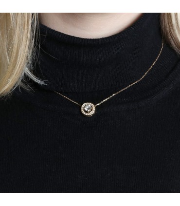 Diamonds and gold necklace