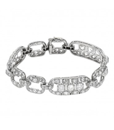 Diamonds and platinum bracelet