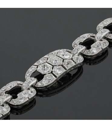 Diamonds and platinum bracelet