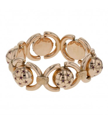 Bracelet or, rubis