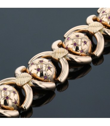 Bracelet or, rubis