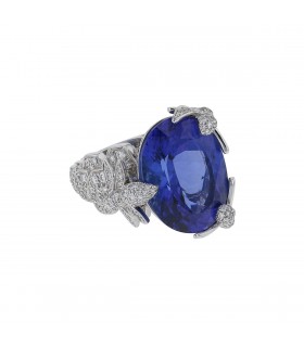 Chaumet Exquises tanzanite, diamonds and gold ring