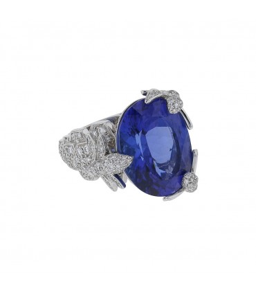 Chaumet Exquises tanzanite, diamonds and gold ring