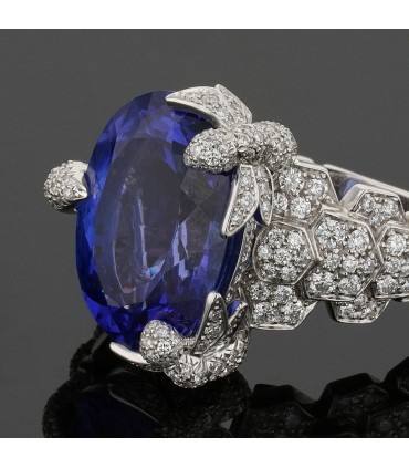 Chaumet Exquises tanzanite, diamonds and gold ring