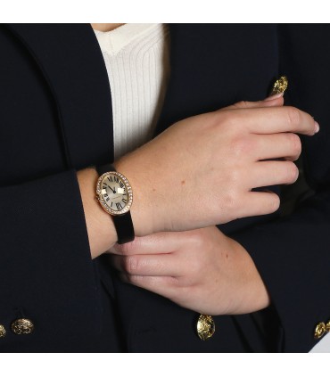 Cartier Baignoire diamonds and gold watch