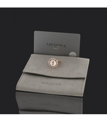 Messika Lucky Move diamonds, mother-of-pearl and gold ring