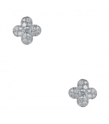 Van Cleef & Arpels diamonds and gold earrings