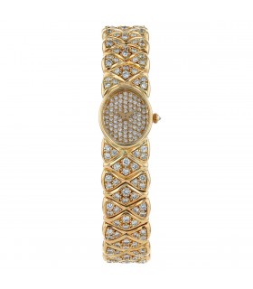 Mauboussin diamonds and gold watch