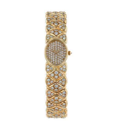 Mauboussin diamonds and gold watch