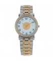 Hermès Sellier gold plated metal and stainless steel watch
