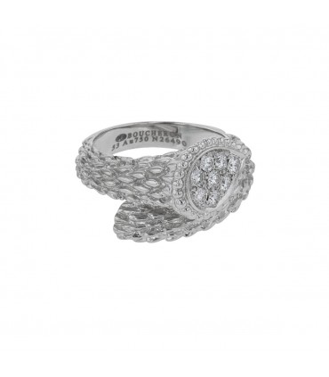 Boucheron Serpent Bohème diamonds and gold ring