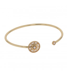 Dior Rose des Vents mother-of-pearl, diamonds and gold bracelet