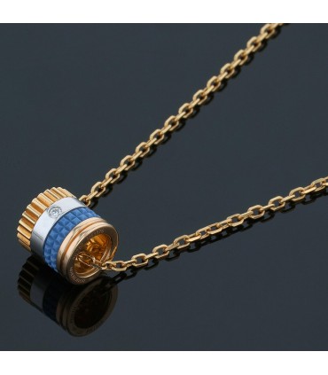 Boucheron Quatre diamond, PVD and three tones gold necklace