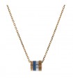 Boucheron Quatre diamond, PVD and three tones gold necklace