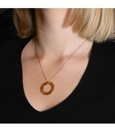 Dinh Van Cible diamonds and gold necklace